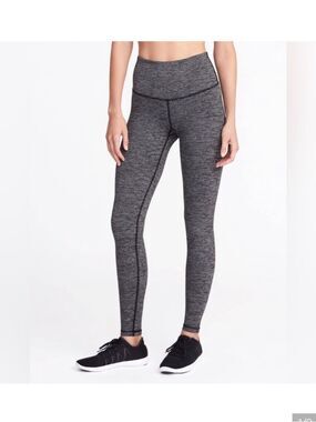 Lululemon Herringbone Wunder Under Leggings Size 2 Heathered Black Gray